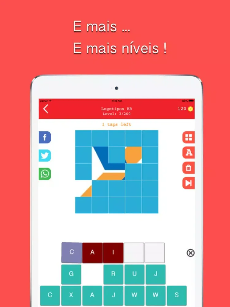 Logotipos BR™ - Melhor Jogo de Quiz dos Conhecimentos das Logomarcas do Brasil 2015 iPad 应用截图