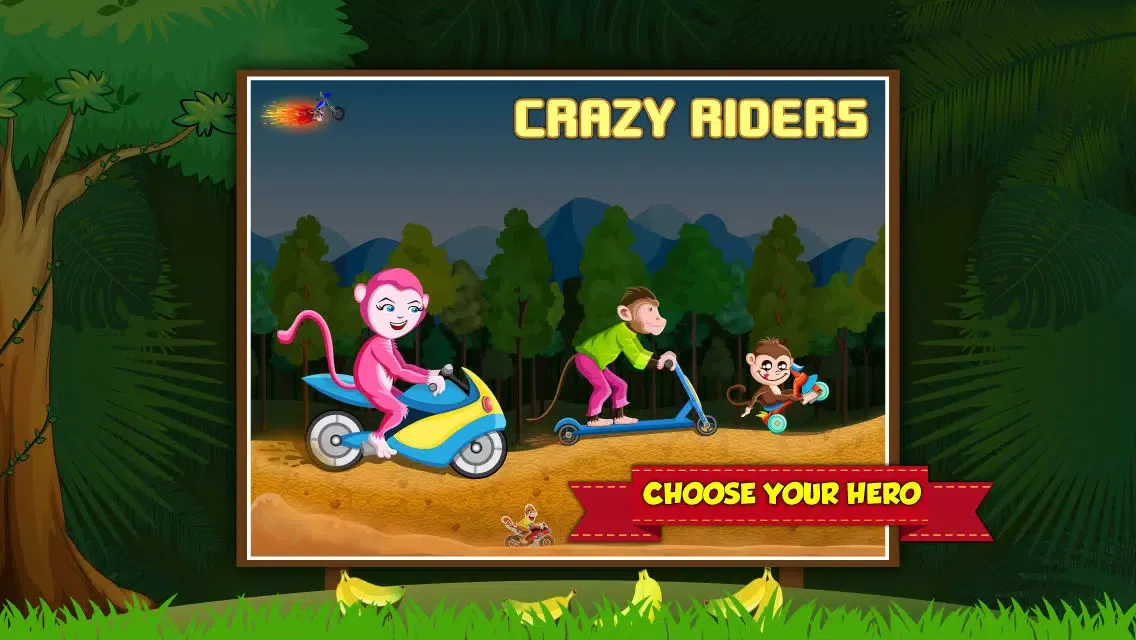 Screenshot di Monkey Bike Safari - Motocross Hill Climb Race
