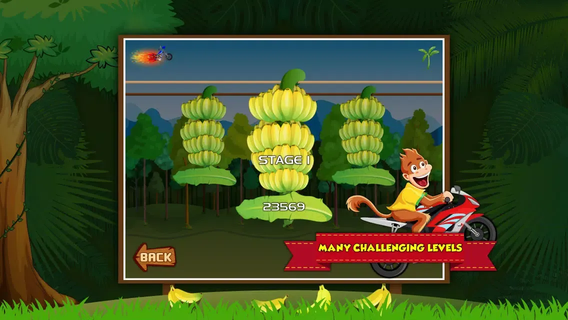Screenshot di Monkey Bike Safari - Motocross Hill Climb Race