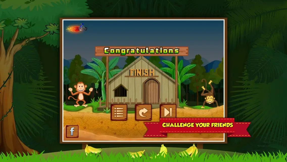 Screenshot di Monkey Bike Safari - Motocross Hill Climb Race