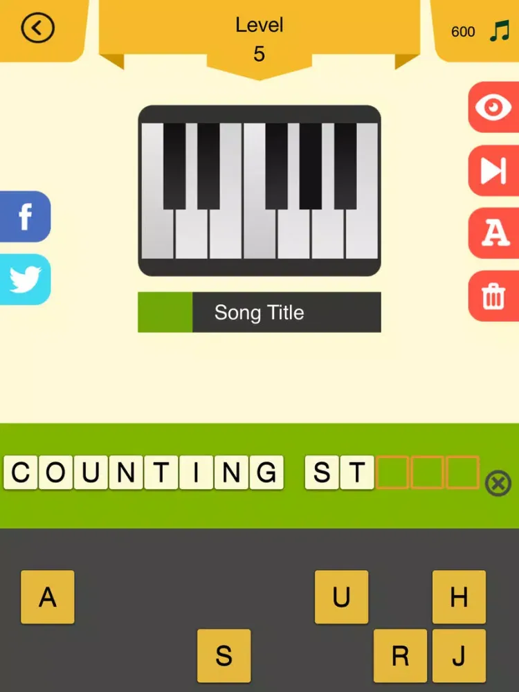 ภาพหน้าจอของ Piano Pop - Guess that Pop Music iPad 