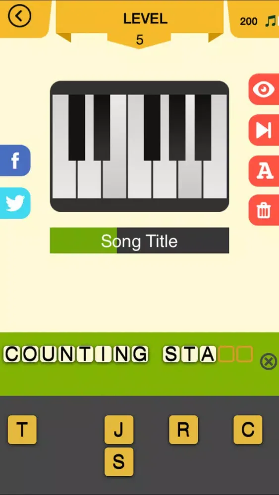 ภาพหน้าจอของ Piano Pop - Guess that Pop Music