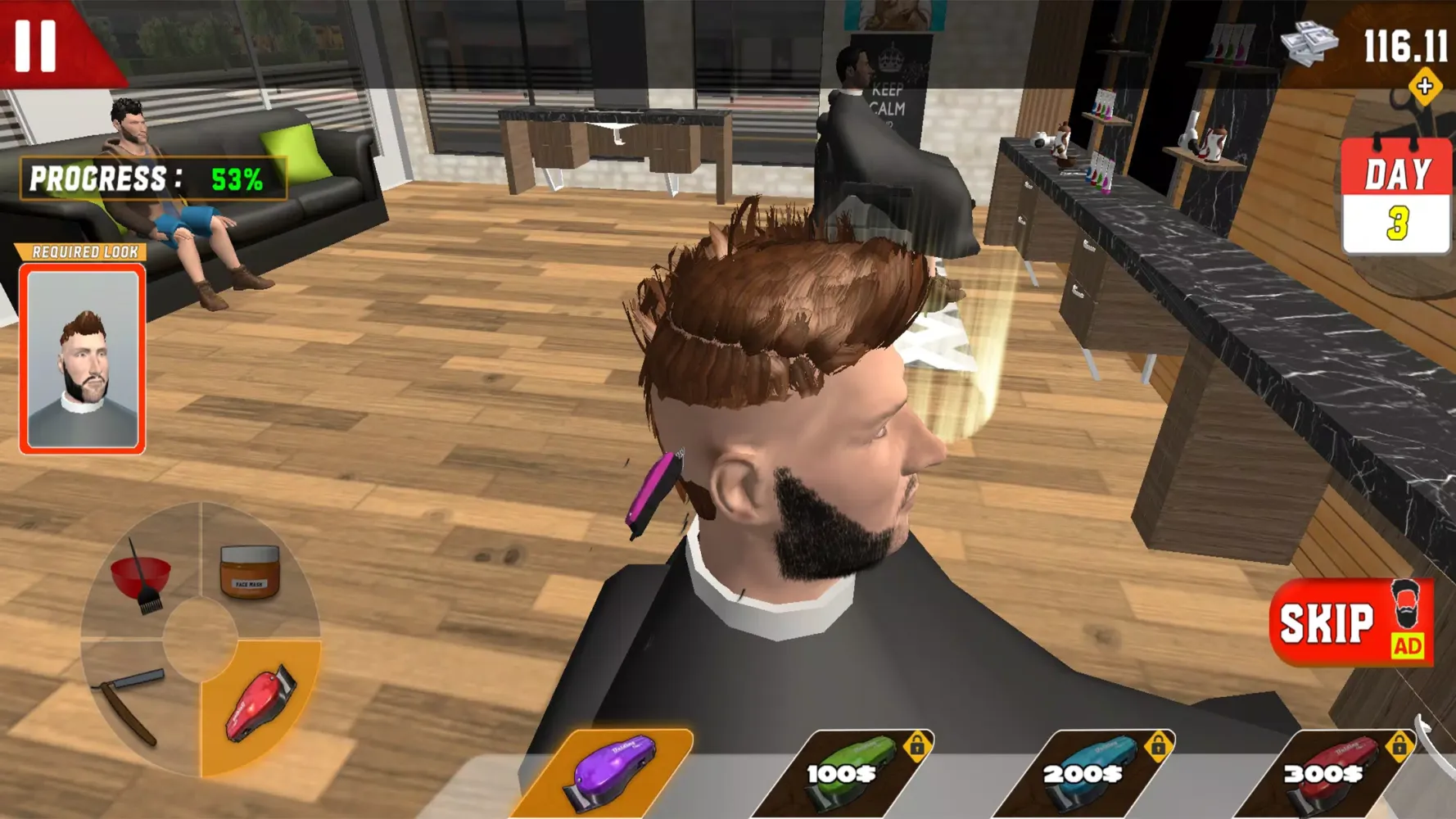 Tangkapan layar Barber Salon Haircut Games