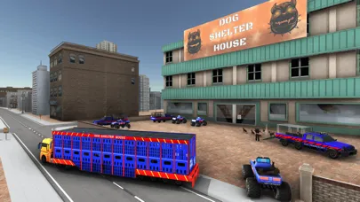 ภาพหน้าจอของ Monster Truck Dogs Transport