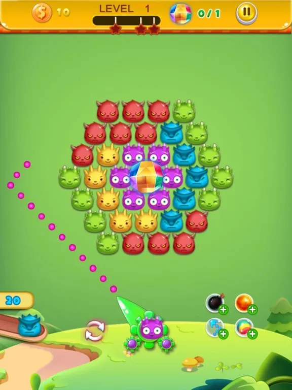 Ảnh chụp màn hình của Monster Pop : Bubble Shooter iPad 