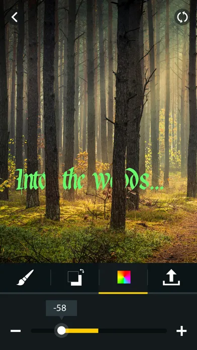 Tangkapan layar Write Behind Text On Photo.s