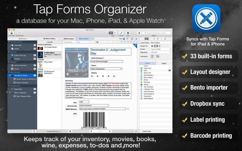 Tap Forms Organizer and Secure Database應用截圖