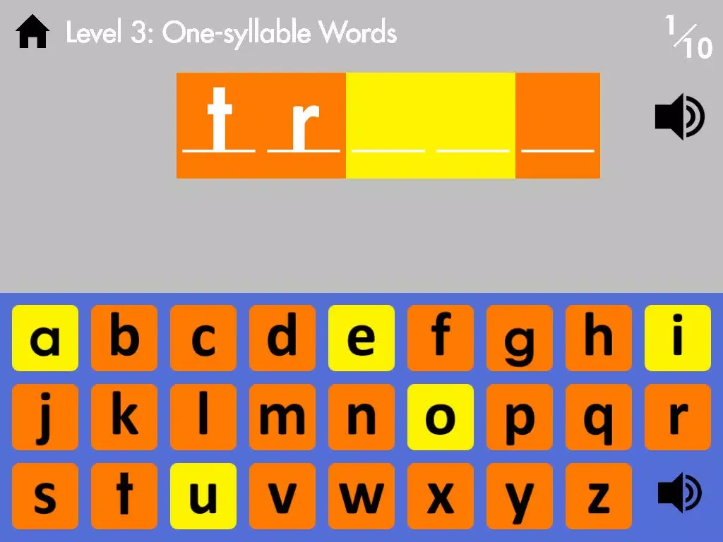 Capturas de tela do Fourth Grade Spelling with Scaffolding iPad 