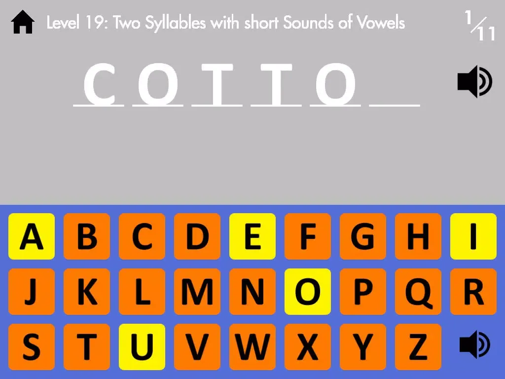 Capturas de tela do Fourth Grade Spelling with Scaffolding iPad 