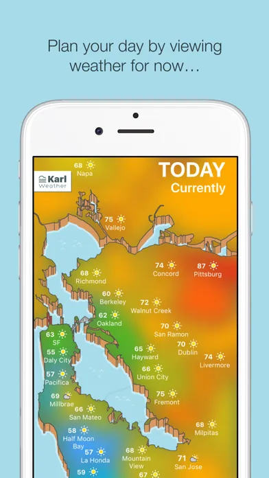 Capturas de pantalla de Karl Weather