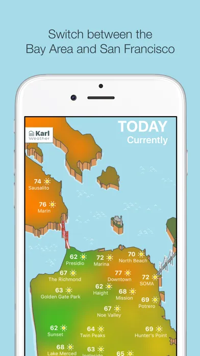 Capturas de pantalla de Karl Weather