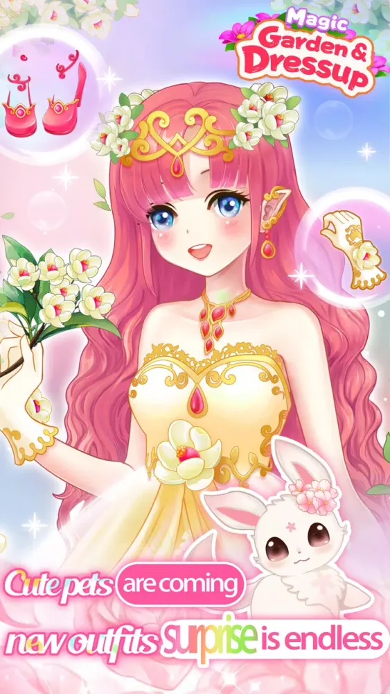 Ảnh chụp màn hình của Garden Dressup Flower Princess