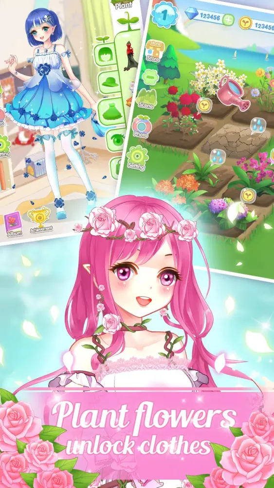 Ảnh chụp màn hình của Garden Dressup Flower Princess