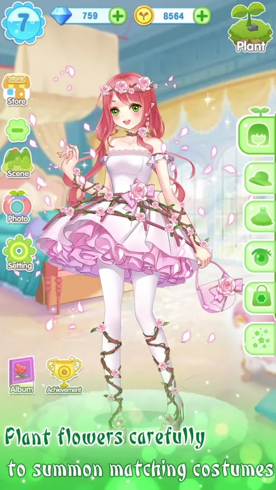 Ảnh chụp màn hình của Garden Dressup Flower Princess