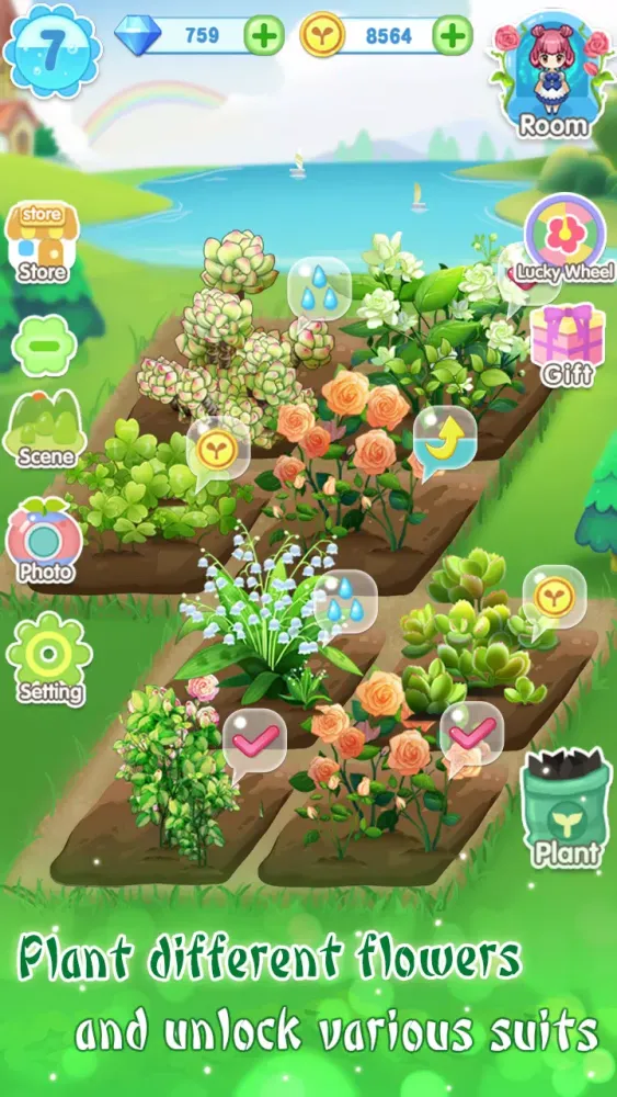 Ảnh chụp màn hình của Garden Dressup Flower Princess