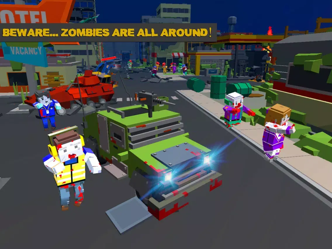 Blocky Zombies - Survival City iPad  Screenshots