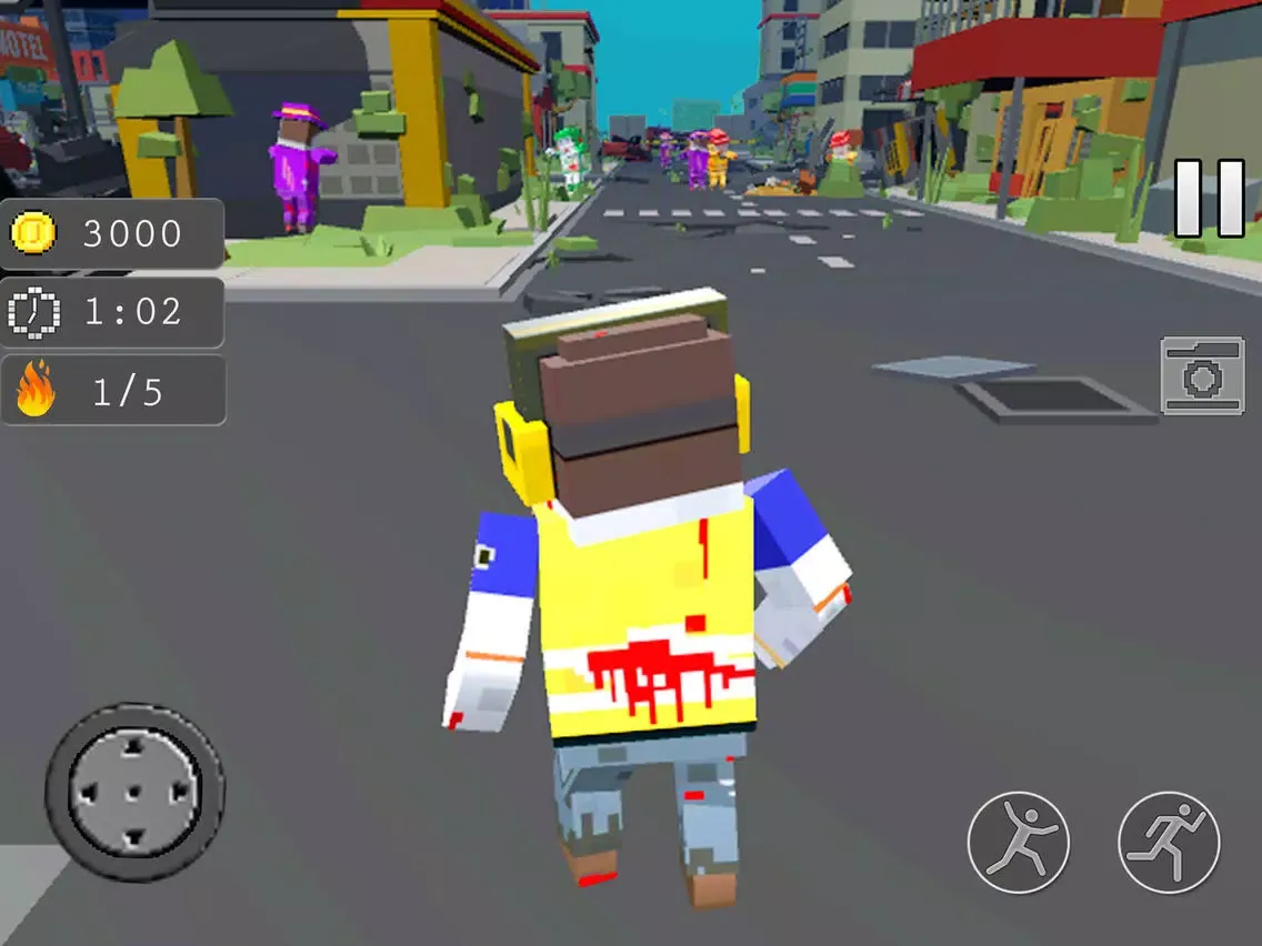 Blocky Zombies - Survival City iPad  Screenshots