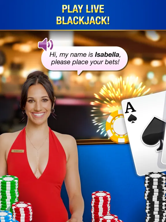 Blackjack Live Casino iPad  Screenshots