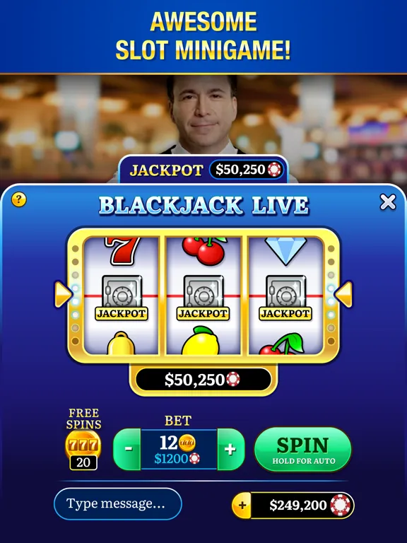 Blackjack Live Casino iPad  Screenshots