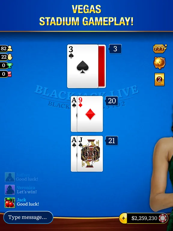 Blackjack Live Casino iPad  Screenshots