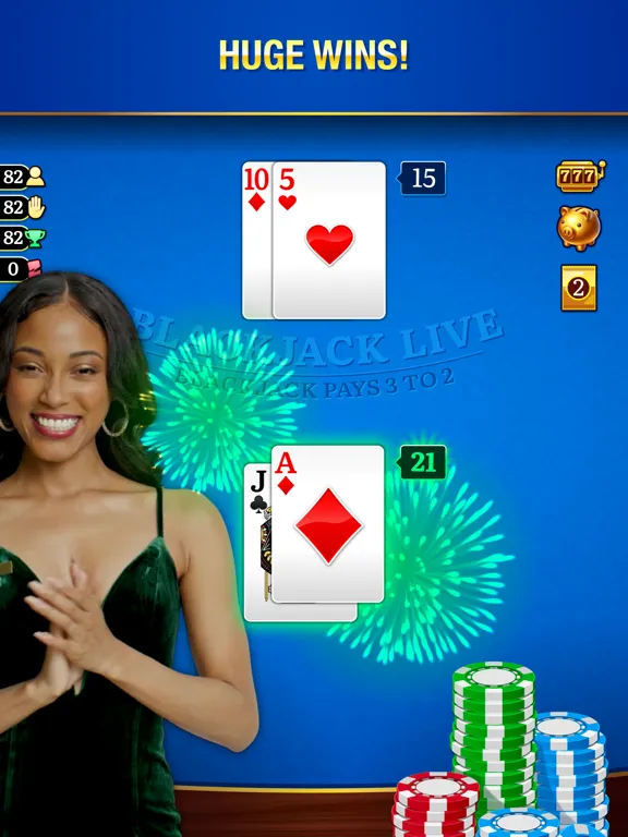 Blackjack Live Casino iPad  Screenshots