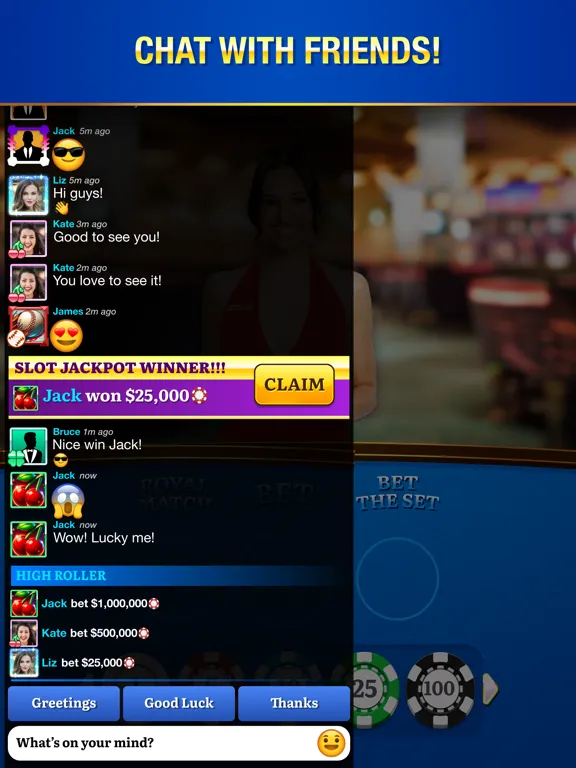 Blackjack Live Casino iPad  Screenshots
