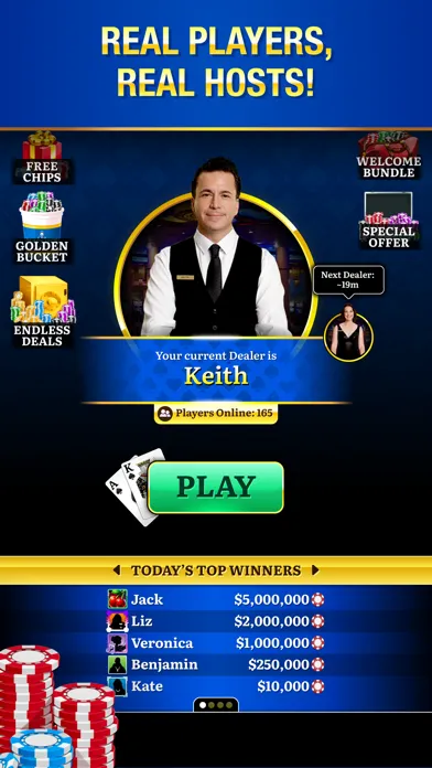 Blackjack Live Casino Screenshots