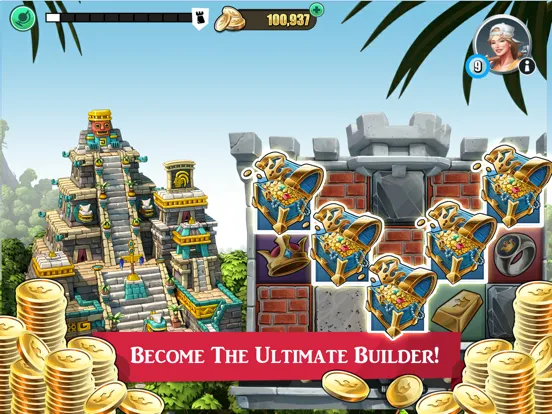 Tangkapan skrin Castle Builder - Epic Slots iPad 
