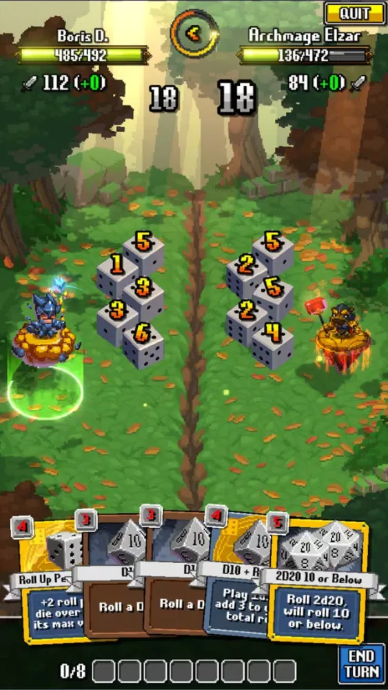Capturas de tela do Dice Mage Online