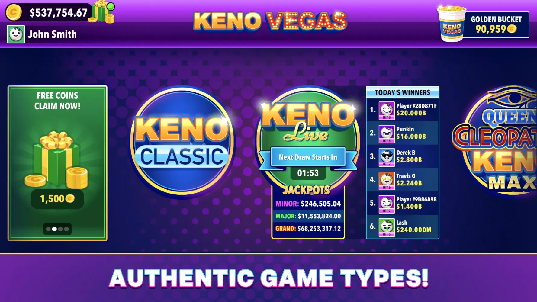 Keno Vegas Screenshots