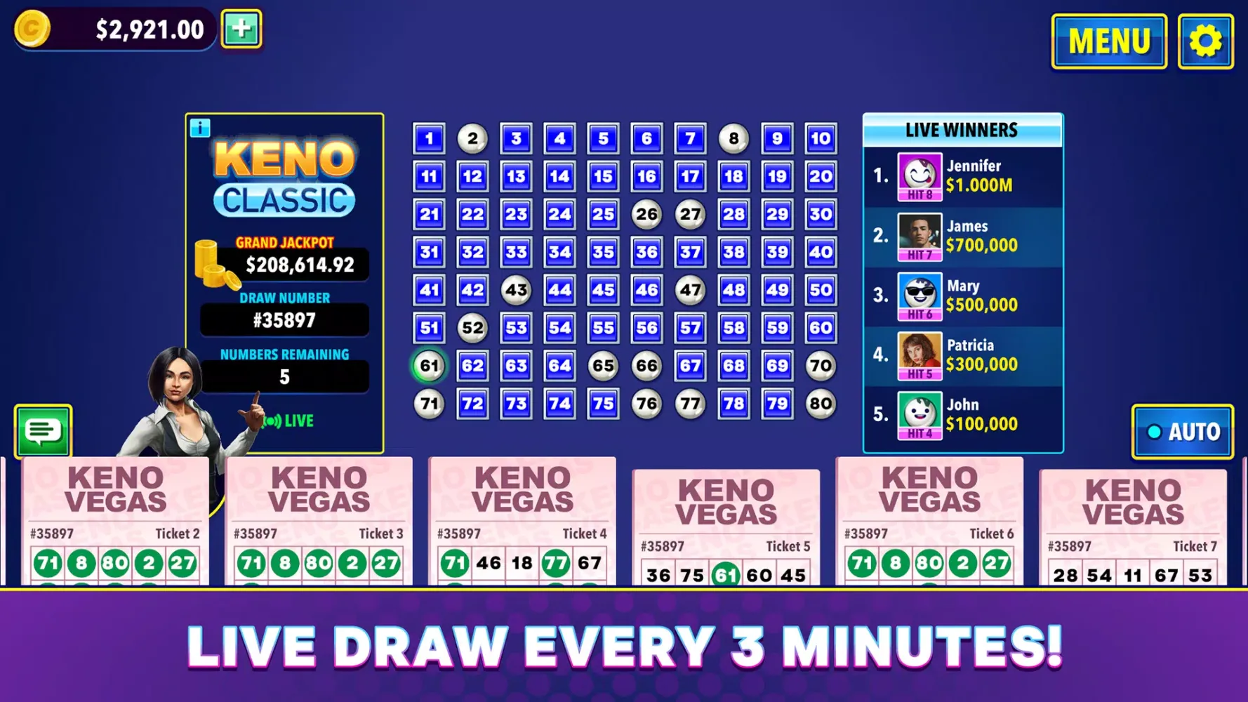Keno Vegas Screenshots