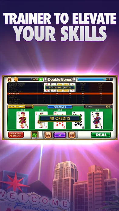 Video Poker VIP - Multiplayer Heads Up Free Vegas Casino Video Poker Games Screenshots