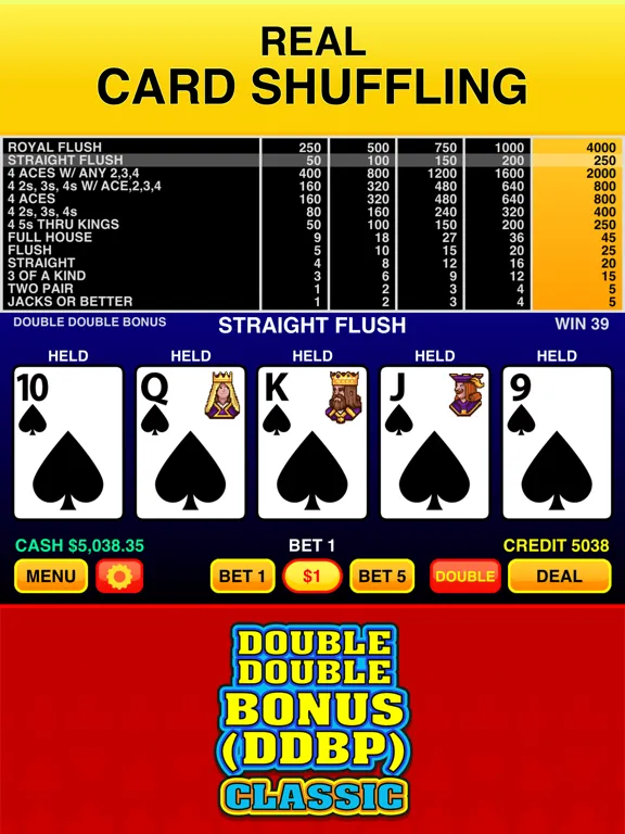 Double Double Bonus (DDBP) iPad  স্ক্রিনশট