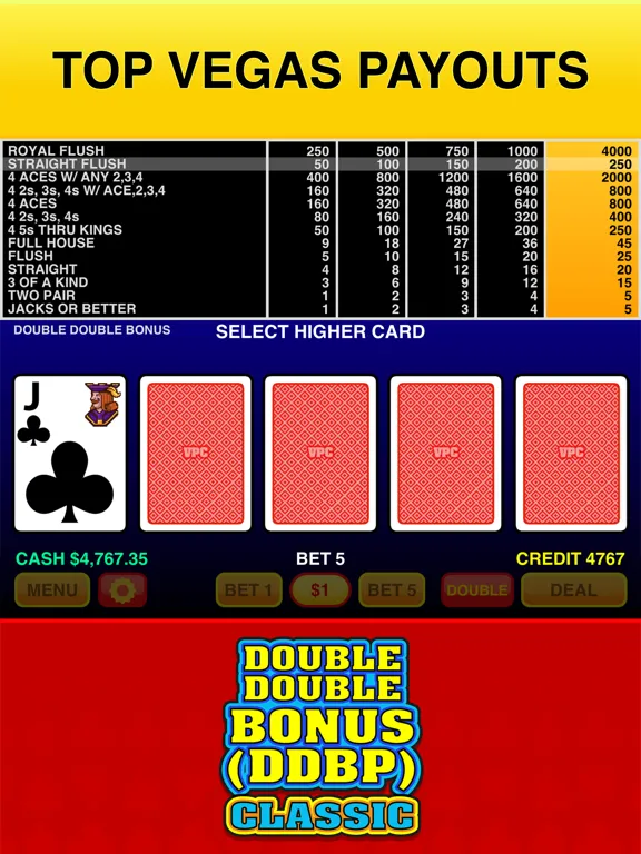 Double Double Bonus (DDBP) iPad  স্ক্রিনশট