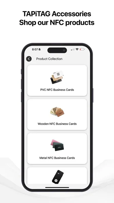 Capturas de tela do TAPiTAG