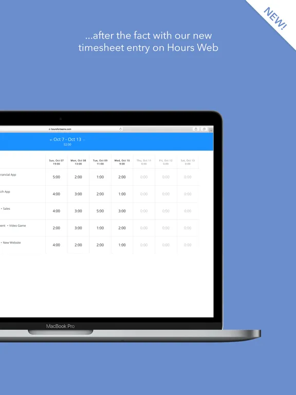 Ảnh chụp màn hình của Hours Time Tracking iPad 