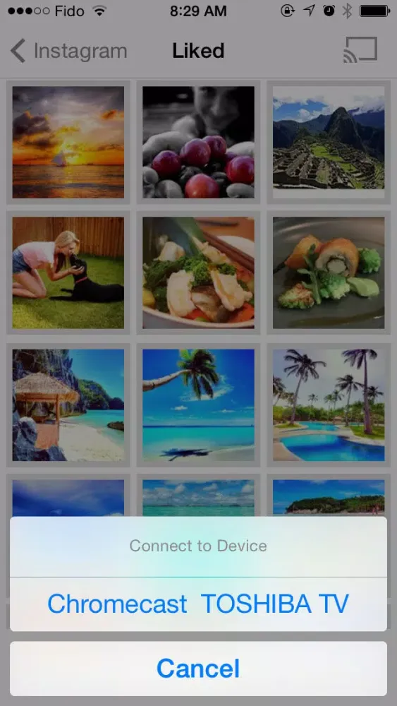 Tangkapan skrin InstantCast - Show Instagram photos on TV screen with background music via Chromecast