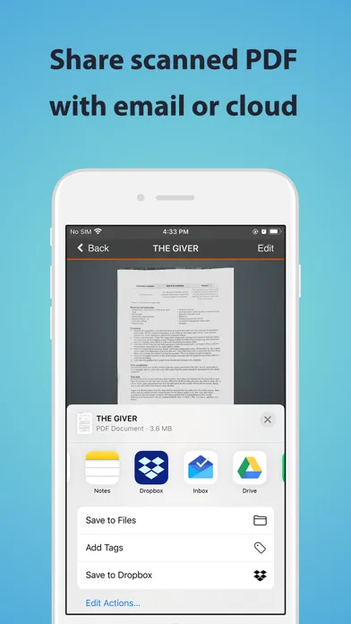 Tangkapan skrin TopScanner : PDF Scanner App