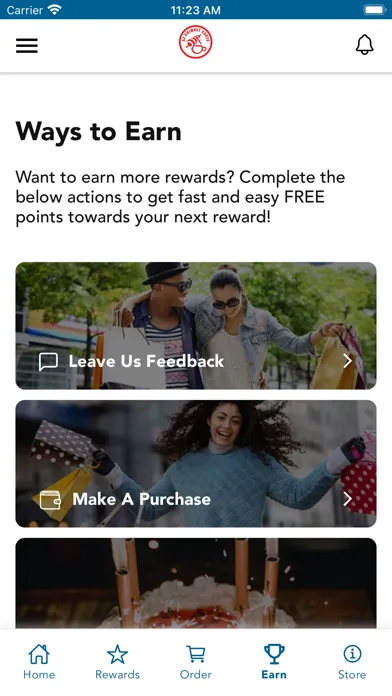 Capturas de tela do AZ Chimney Cakes Rewards