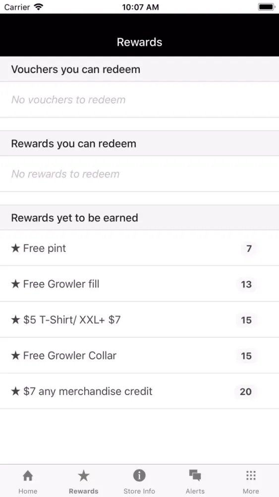 Capturas de pantalla de Bare Bones Brewery Rewards