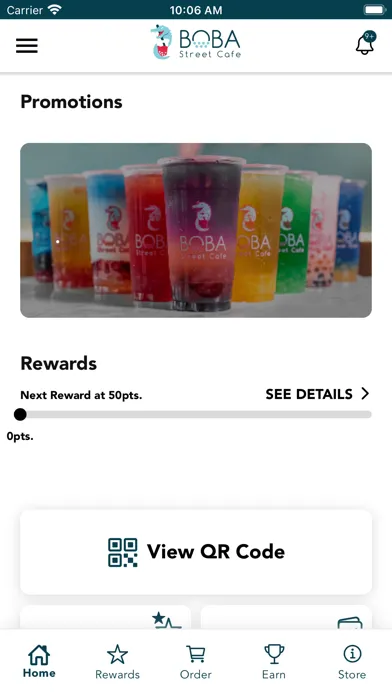 Screenshot di Boba Street Cafe Rewards