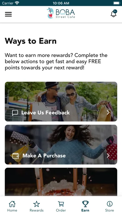 Screenshot di Boba Street Cafe Rewards