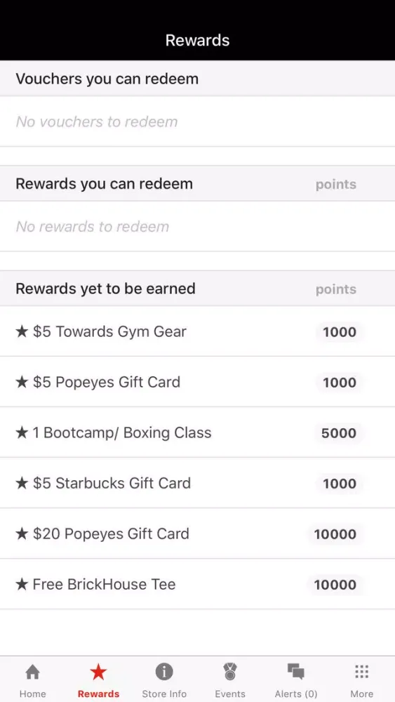 Captures d'écran de Brickhouse Gym Rewards
