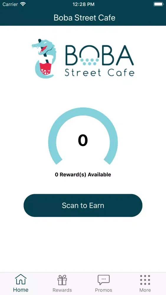 ภาพหน้าจอของ Boba Street Cafe Rewards