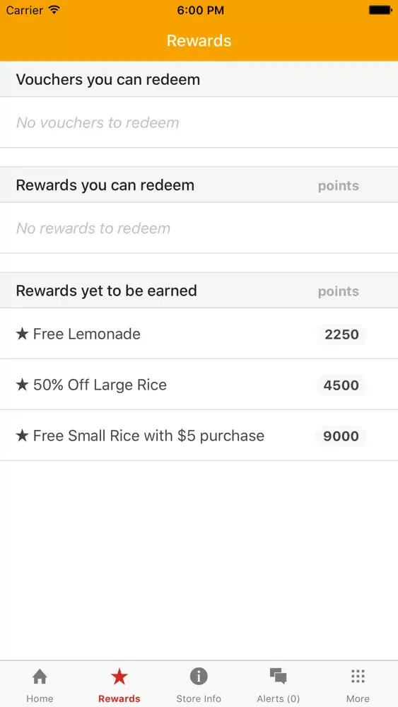 Capturas de tela do Entree Moores Rewards