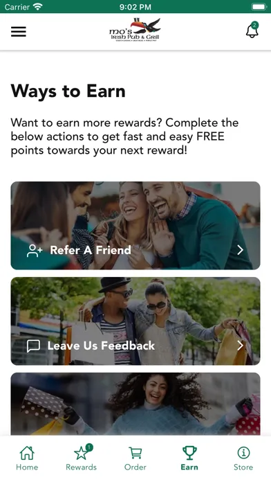 Mos Irish Pub Rewards سکرین شاٹس