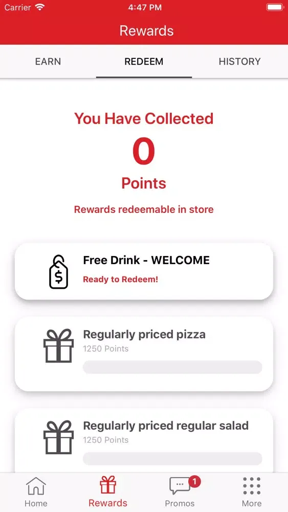 ภาพหน้าจอของ Pizza Roto Rewards