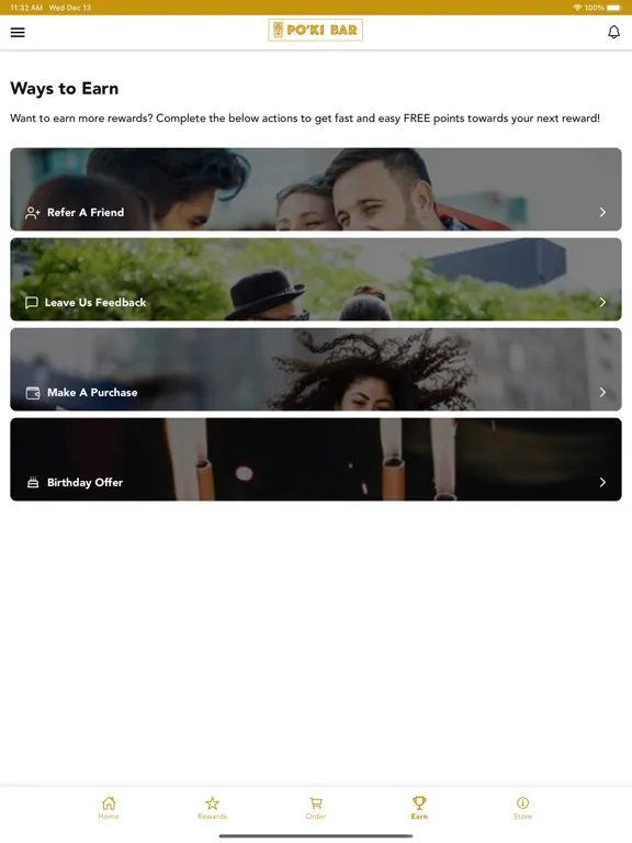 Poki Bar Rewards iPad  Screenshots