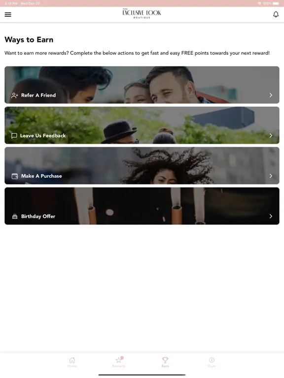 TEL Rewards iPad  Screenshots