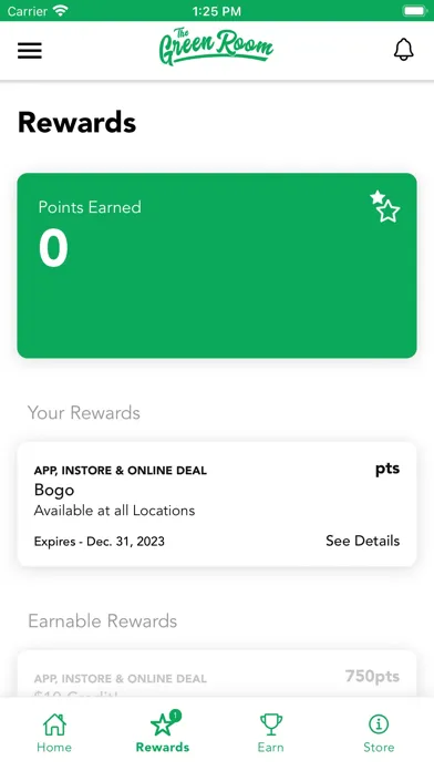 The Green Room Rewards স্ক্রিনশট